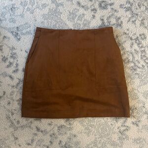 Banana Republic Vegan Suede Mini Skirt